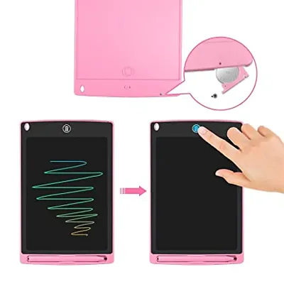 LCD Writing Pad Tablet in PINK COLOUR 8.5 inches Electronic Writing Scribble Drawing Board