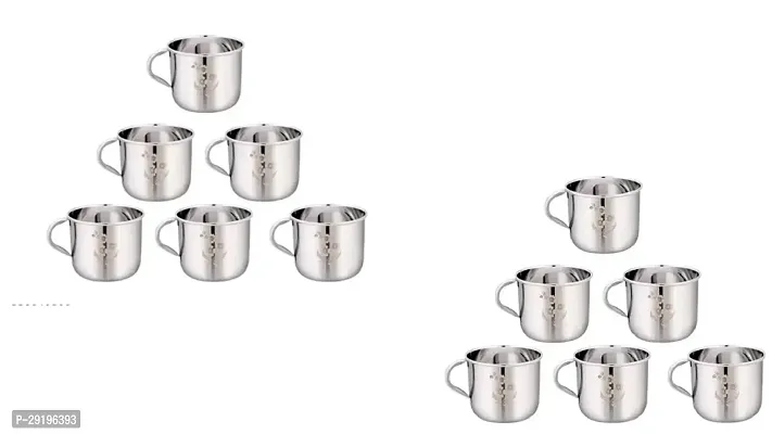 Stylish Stainless Steel Cup Set Pack of 12-thumb0