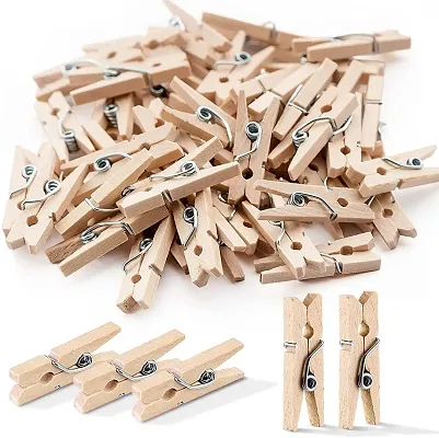 20 Pcs Colorful Clothespins Clothes Pins Wooden - Small Mini Clothespins  for Photos Pictures Crafts Color Close Pin Wood Clothing Chip Clip  Decorative Tiny Photo Clips Decoration Clips - 10 Colors 