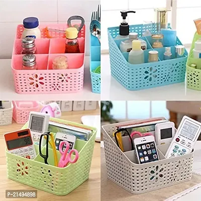 EBOFAB Basket Storage Box Tray Organiser Container for Kitchen Cosmetic Bathroom Tools Holder Tapered Hollow Basket Woven Organizer/bin/Basket-thumb4
