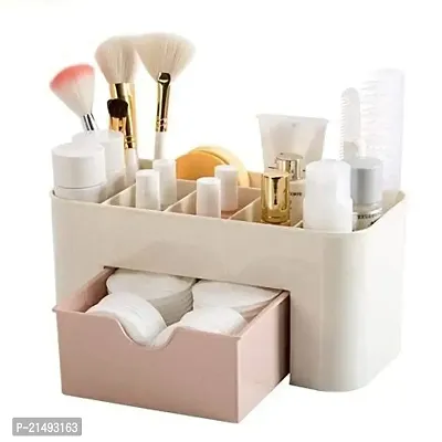 EBOFAB Cosmetics Storage Box Makeup Organizer Table Desktop Storage Stand Dust Proof Plastic Jewelry Display Box(Multicolour)-thumb5