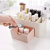 EBOFAB Cosmetics Storage Box Makeup Organizer Table Desktop Storage Stand Dust Proof Plastic Jewelry Display Box(Multicolour)-thumb2