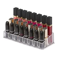 EBOFAB LIPSTIC 24 BOX Clear Acrylic Brush Compacts Eye Shadows Lipsticks Nail Polish Holder Storage Box Nail Paint/Polish Tray-thumb2