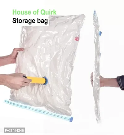 EBOFAB Vacuum Storage Bag, Travel Space Saver Bag, Clothing Storage Bags, Compression Sealer Bags with Ziplock and Hand Pump (50 x 60, 60 x 80, 70 x 100, 80 x 120 cm)-thumb4