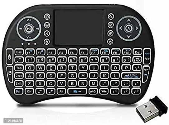 EBOFAB Mini Wireless Keyboard Portable  Compatible with All Laptops/Smartphones/Android TV Bluetooth Touchpad Keyboard-thumb0