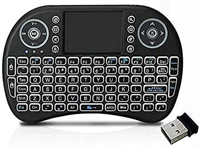 EBOFAB Mini Wireless Keyboard Portable & Compatible with All Laptops/Smartphones/Android TV Bluetooth Touchpad Keyboard