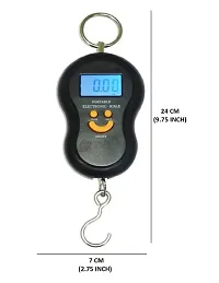 EBOFAB 40KG Fishing Hook Portable Handy Pocket Smile Mini Electronic Digital-LCD Scale Luggage Balance Weight Weighing Hanging Scale-thumb1