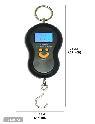 EBOFAB 40KG Fishing Hook Portable Handy Pocket Smile Mini Electronic Digital-LCD Scale Luggage Balance Weight Weighing Hanging Scale-thumb2