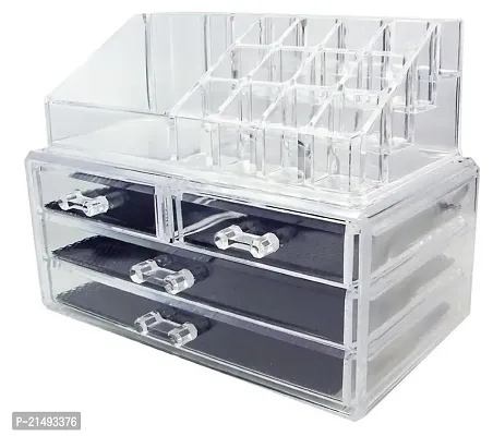 EBOFAB Acrylic Cosmetic Storage Box with Drawers Lipstick Storage Makeup Storage Box for Dressing Table