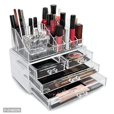 EBOFAB Acrylic Cosmetic Storage Box with Drawers Lipstick Storage Makeup Storage Box for Dressing Table-thumb4