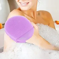 EBOFAB Silicone Shower Body Scrubber for Deep Cleasing Anti Cellulite Shower Brush Scrub Baby Bath Tools-thumb1