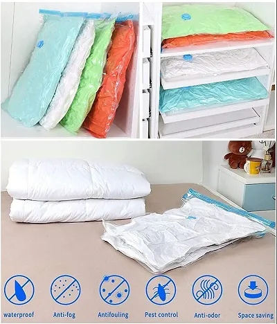 Reusable Vacuum Storage Bags Ziplock Space for Travel