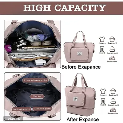 EBOFAB Travel Duffle Bag Expandable Folding Travel Bag for Women Foldable Travel Lightweight Expandable Waterproof-thumb5