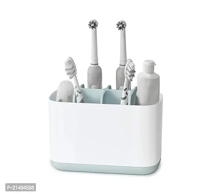 EBOFAB Bathroom Caddy Multi Function Easy Store Shower and Bathroom Organizer Bathroom Kitchen Easy-Store Toothbrush Caddy, Bathroom Toothbrush Toothpaste Tube Holders Organizer-thumb0