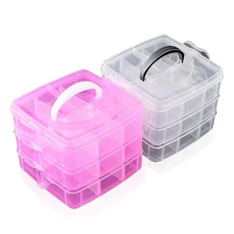 8 Pcs 15 Grid Storage Box Mini Erasers Plastic Container Snack Art Supply  Storage Organizer Small Clear Container Bead Organizer Container Craft  Storage Compartment Small Tools Abs 