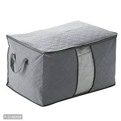 EBOFAB Under Bed Blanket Pillow Storage Bag Box Non-Woven Fabric Bag Cloths Storage Organizer(Multicolour)-thumb0