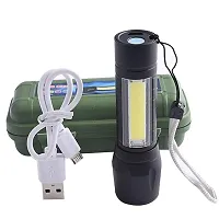 EBOFAB Electric LED Mini Pocket Torch Water Resistant with 3 Light Modes Handheld Torch 7W Mini LED Flashlights, Tactical Flashlights, Zoomable, High Lumen-thumb1