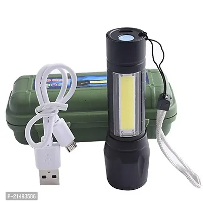 EBOFAB Electric LED Mini Pocket Torch Water Resistant with 3 Light Modes Handheld Torch 7W Mini LED Flashlights, Tactical Flashlights, Zoomable, High Lumen-thumb2