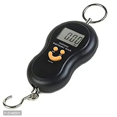 EBOFAB 40KG Fishing Hook Portable Handy Pocket Smile Mini Electronic Digital-LCD Scale Luggage Balance Weight Weighing Hanging Scale-thumb0