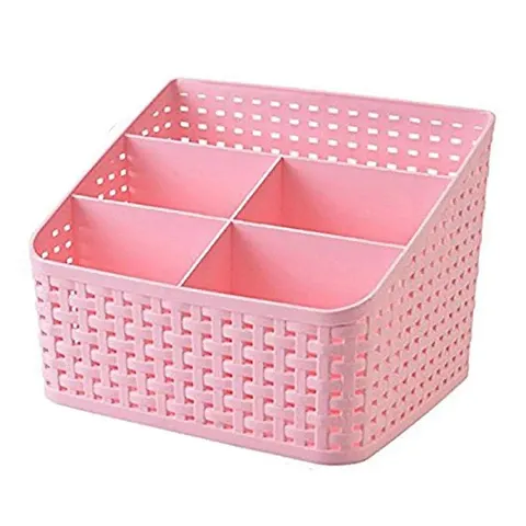 EBOFAB Basket Storage Box Tray Organiser Container for Kitchen Cosmetic Bathroom Tools Holder Tapered Hollow Basket Woven Organizer/bin/Basket