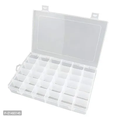 EBOFAB 36 Grid Plastic Storage containers with Adjustable Dividers Transparent Jewelry, Pins, Screws, Storage Box-thumb0