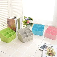 EBOFAB Basket Storage Box Tray Organiser Container for Kitchen Cosmetic Bathroom Tools Holder Tapered Hollow Basket Woven Organizer/bin/Basket-thumb4