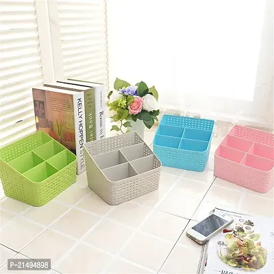 EBOFAB Basket Storage Box Tray Organiser Container for Kitchen Cosmetic Bathroom Tools Holder Tapered Hollow Basket Woven Organizer/bin/Basket-thumb5