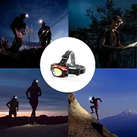 EBOFAB LED Flash Light Zoomable Headlamp for Running, Cycling, Camping Head Torch Light with Ultra Bright Light(Multicolour)-thumb3