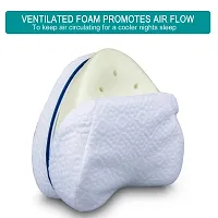 EBOFAB Sleeping Memory Foam Leg Pillow ack Hip Joint Knee Pain Relief Cushion with Washable Cover Leg Pillow for Back Pain-thumb2