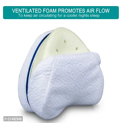EBOFAB Sleeping Memory Foam Leg Pillow ack Hip Joint Knee Pain Relief Cushion with Washable Cover Leg Pillow for Back Pain-thumb3