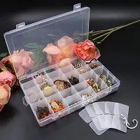 EBOFAB 36 Grid Plastic Storage containers with Adjustable Dividers Transparent Jewelry, Pins, Screws, Storage Box-thumb1