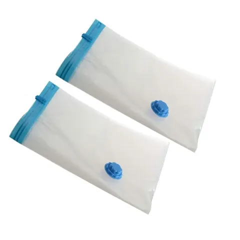 EBOFAB 2Pcs VACCUM BAG 80X120 Travelling Storage Bags Extra Cloths ,Pillow Storage Space Saver Bags