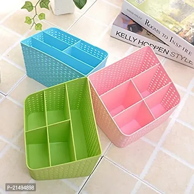 EBOFAB Basket Storage Box Tray Organiser Container for Kitchen Cosmetic Bathroom Tools Holder Tapered Hollow Basket Woven Organizer/bin/Basket-thumb3