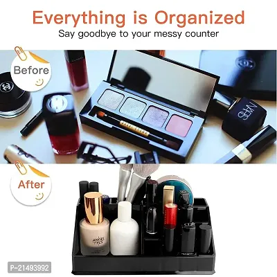 EBOFAB 16 Grid Acrylic Cosmetic Makeup Organizer Desk Bathroom Makeup Brush Lipstick Jewelry Storage Box Holder Case-thumb5