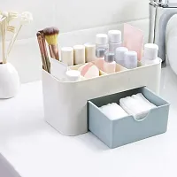 EBOFAB Cosmetics Storage Box Makeup Organizer Table Desktop Storage Stand Dust Proof Plastic Jewelry Display Box(Multicolour)-thumb1