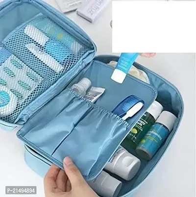 EBOFAB Multi Function Travel Cosmetic, Case Organizer Makeup Kit,Holder Bag Toiletry Inner Ware Storage Pouch  Wash Bag Men Women Girls (Multicolor)-thumb2