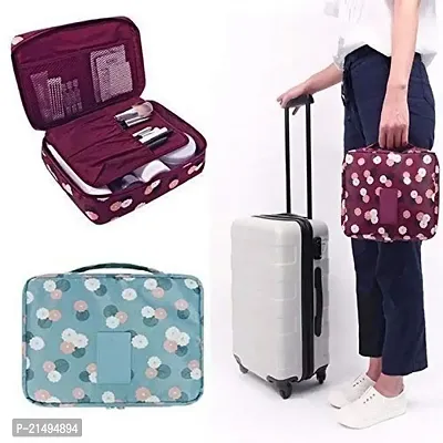 EBOFAB Multi Function Travel Cosmetic, Case Organizer Makeup Kit,Holder Bag Toiletry Inner Ware Storage Pouch  Wash Bag Men Women Girls (Multicolor)-thumb3