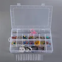 EBOFAB 36 Grid Plastic Storage containers with Adjustable Dividers Transparent Jewelry, Pins, Screws, Storage Box-thumb2