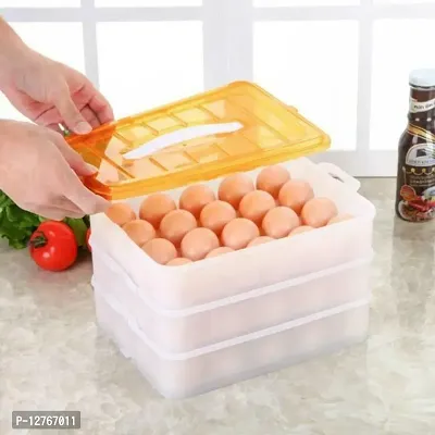 Egg Container egg box fridge storage container 72 grid 3 layer egg storage box-thumb0