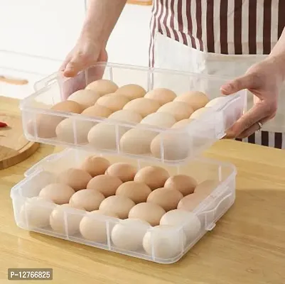 48 Grid Eggs Storage Box, Large Capacity Egg Box, Egg Carrier Container, Egg Storage Case, Eggs Tray Holder with Lid-thumb3