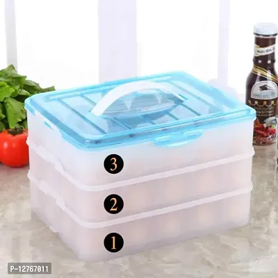 Egg Container egg box fridge storage container 72 grid 3 layer egg storage box-thumb2