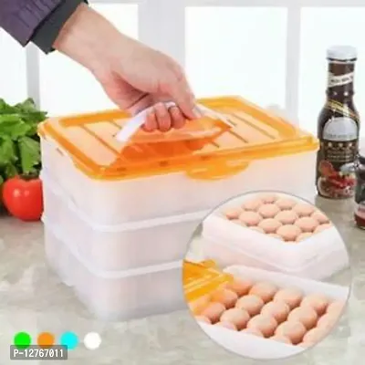 Egg Container egg box fridge storage container 72 grid 3 layer egg storage box-thumb3