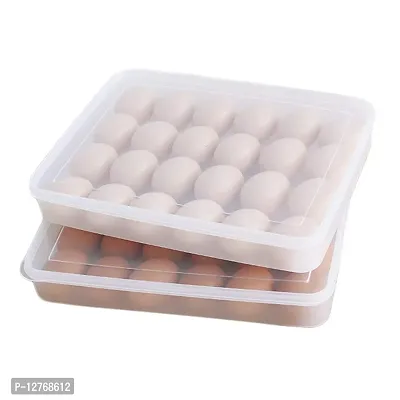 Multipurpose Plastic Storage 24 Egg Single Layer Egg Tray with Airtight Outdoor Egg Storage Container-thumb4