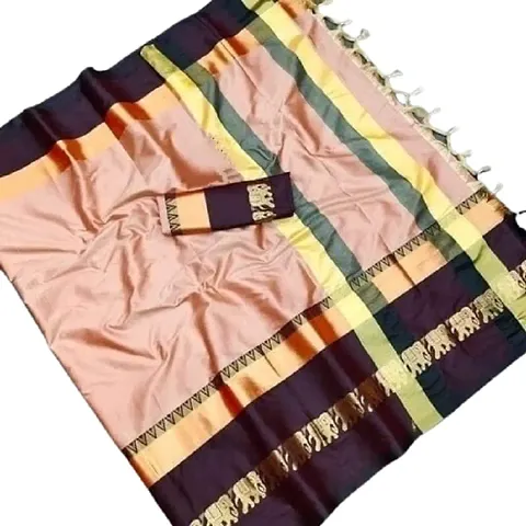 Jacquard Silk Saree with Blouse piece