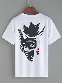 Stylish White Cotton Printed T-shirt For Boys-thumb1