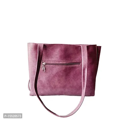 mid size tote bag with scarf (pink)-thumb4