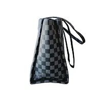 checkbox multicolor tote bag (blue-black)-thumb2