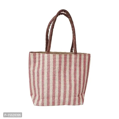 Finery jute hand bag (pink)-thumb4