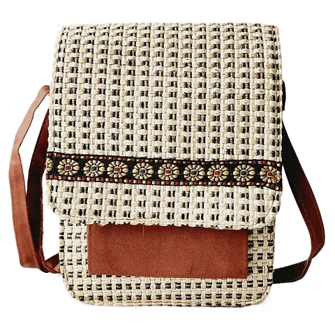 jute sling bag (cream)