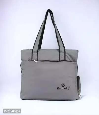 Stylish Grey Polyester Solid Handbags For Women